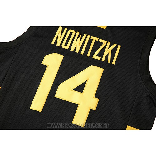 Camiseta Pelicula Deutschland Nowitzki NO 14 Negro